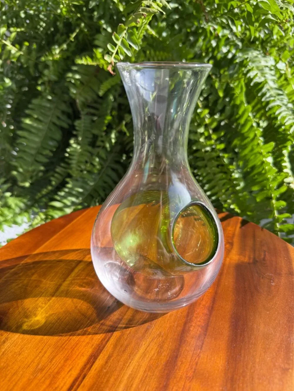 Urban Tokyo Cold Sake Decanter – Clear and Green Glass Carafe